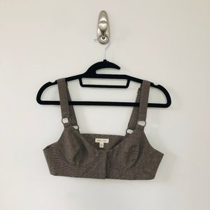 Urban Outfitters Plaid Cropped Top